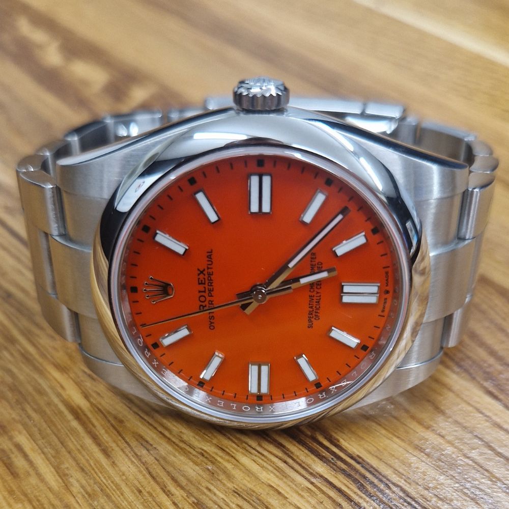 Rolex Oyster Perpetual OP41 Coral Dial