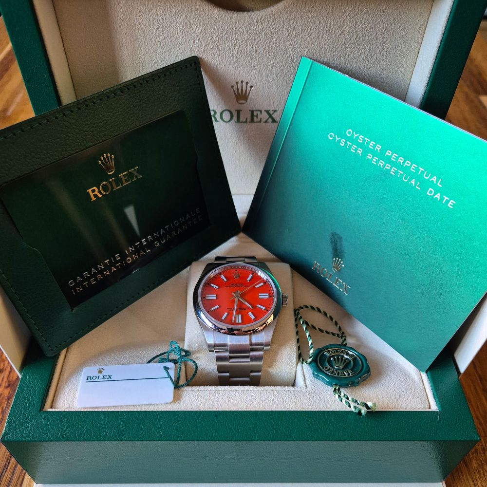 Rolex Oyster Perpetual OP41 Coral Dial