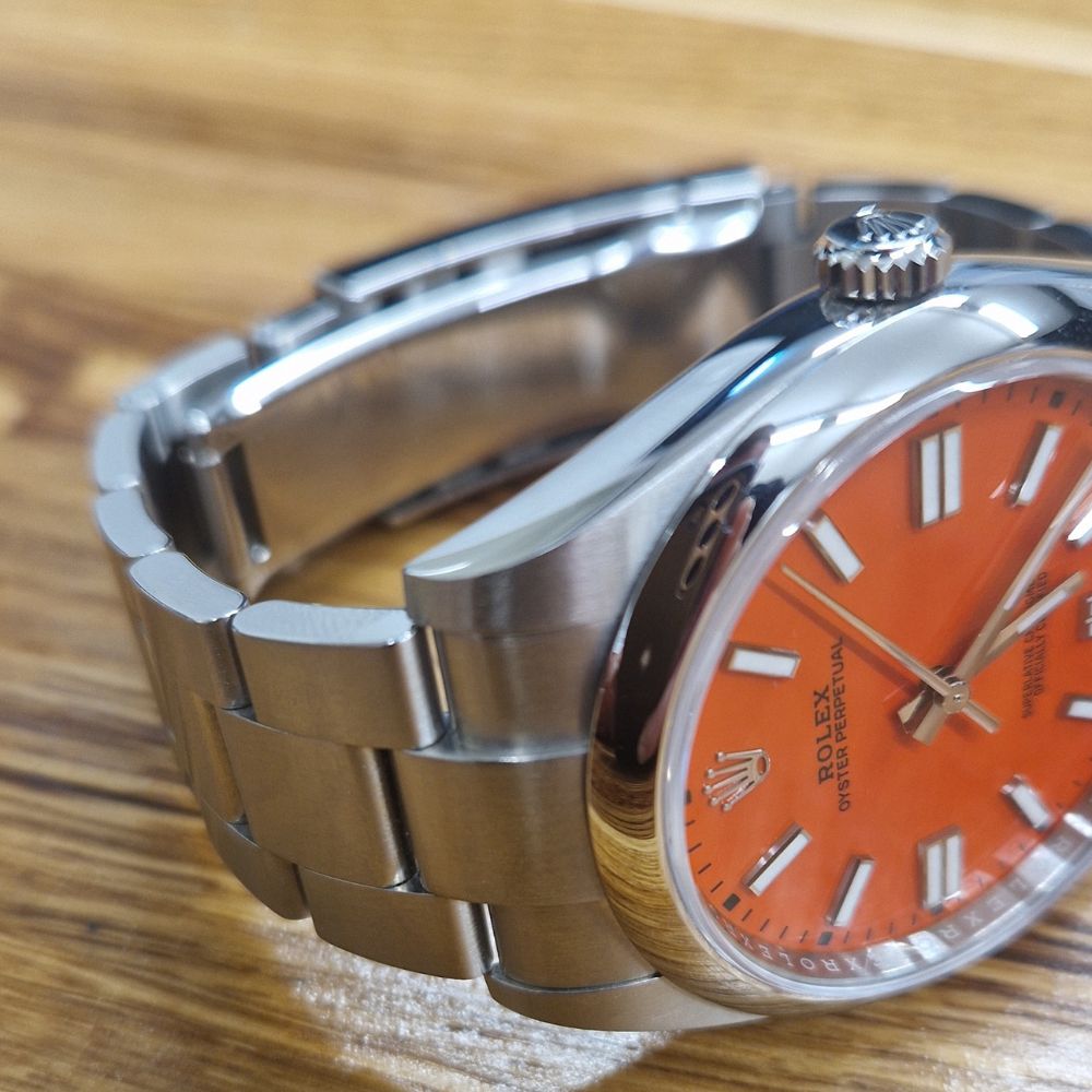 Rolex Oyster Perpetual OP41 Coral Dial